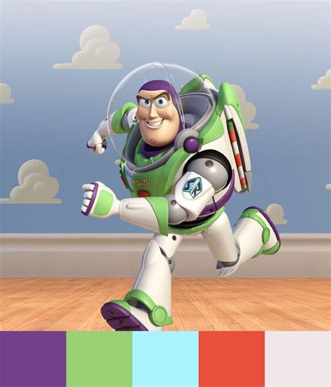 Buzz Lightyear Color Palette | Toy story buzz lightyear, Buzz lightyear ...