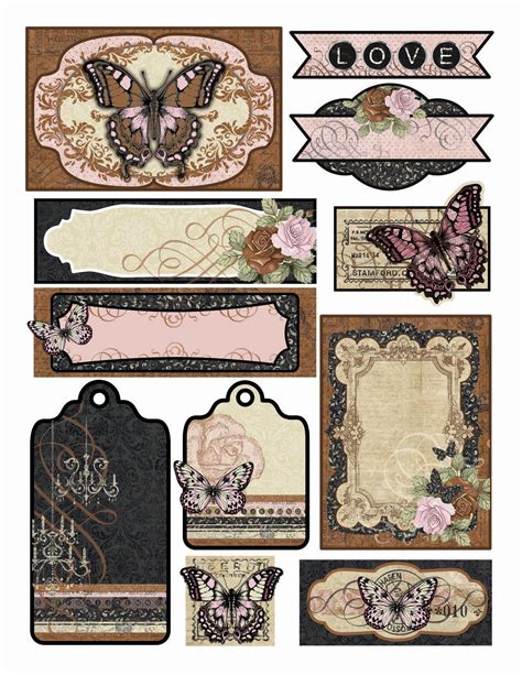 printable vintage stickers for journaling aesthetic stickers for ...