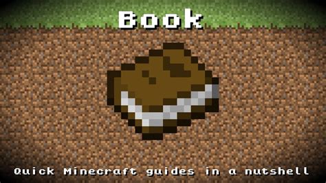 Minecraft - Book! Recipe, Item ID, Information! *Up to date!* - YouTube