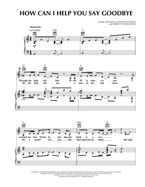 Patty Loveless How Can I Help You Say Goodbye Sheet Music Notes, Chords ...