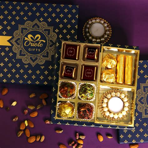 Buy Oriole Gifts Diwali Gift Hamper with Chocolates, Dry Fruits Balls ...