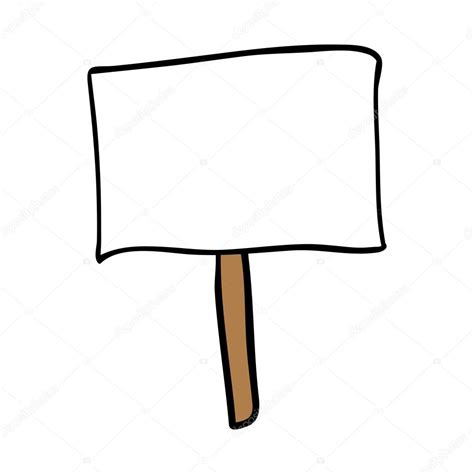 Protest sign cartoon icon image Stock Vector Image by ©grgroupstock ...