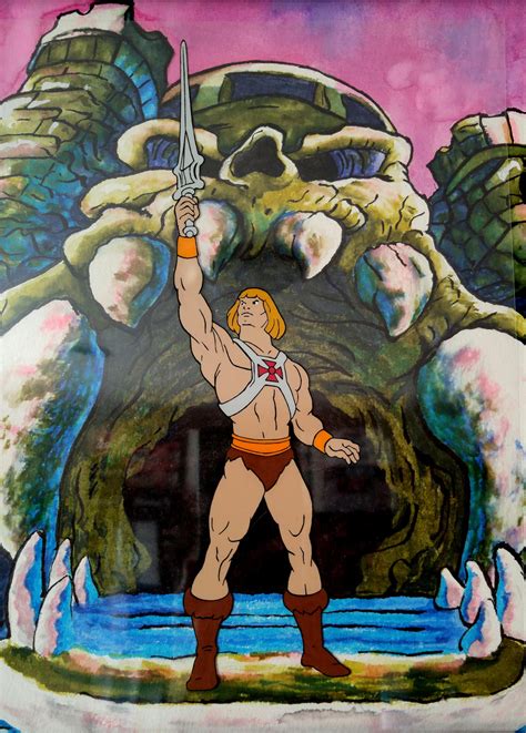 He-Man at Castle Grayskull close up by PatMWArt on DeviantArt