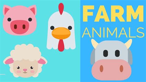 Learn Farm Animal Names and Sounds - for Babies, Toddlers and Kids ...