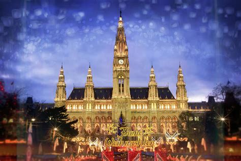 Vienna Austria City Hall Festive Season Photograph by Carol Japp - Fine ...