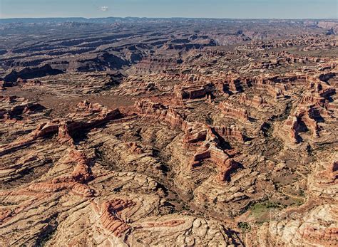 Shot Canyon in the Maze District of Canyonlands National Park Aerial ...