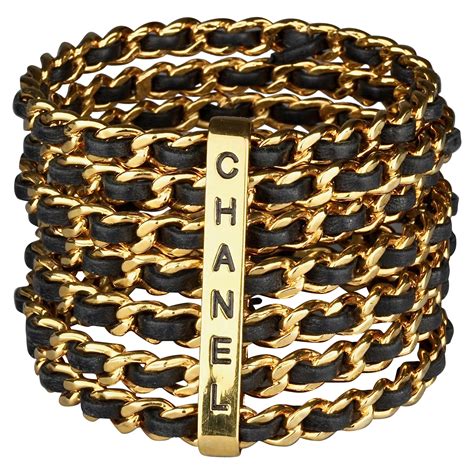 Vintage Chanel Cuff Bracelet Set at 1stDibs