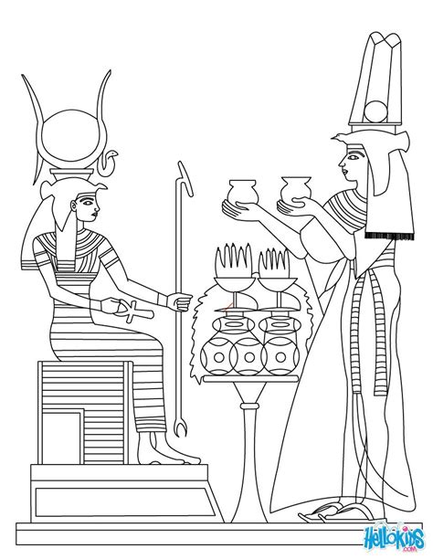 Egyptian goddess & gods Coloring Page Ancient Egypt Pictures, Ancient ...