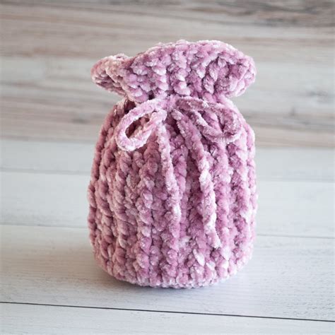 Velvet Yarn Bag Crochet Pattern for a Velvet Yarn Gift Bag - Etsy