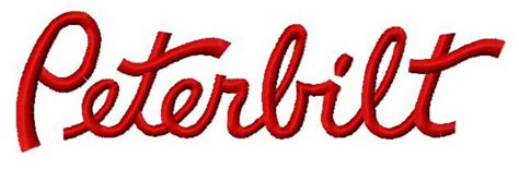 Peterbilt logo 2 embroidery design