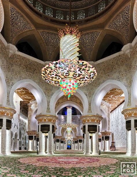 Sheikh Zayed Grand Mosque Interior - Abu Dhabi Photography - PROKOS