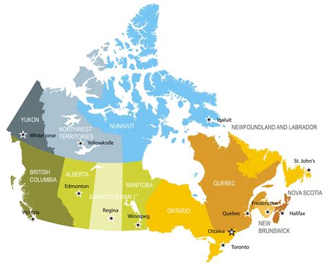 Provinces Of Canada With Capitals