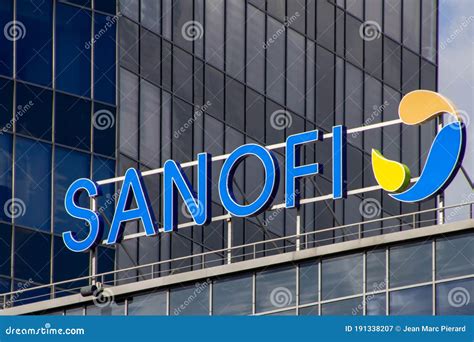 Sanofi Logo On A Wall Editorial Image | CartoonDealer.com #111349226