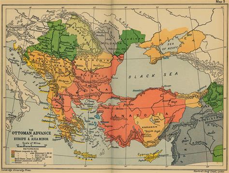 Map of the Ottoman Conquests 1451-1566