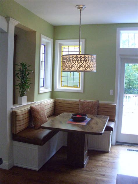 Breakfast nook design | Booth seating in kitchen, Dining booth ...