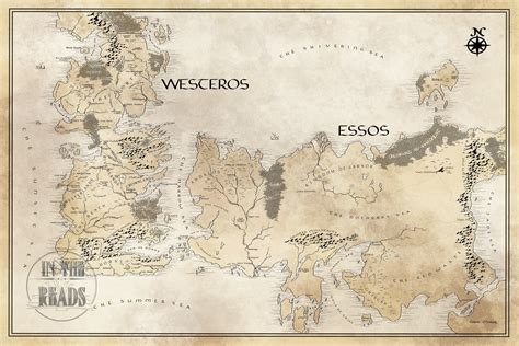 Game of Thrones Map — In The Reads