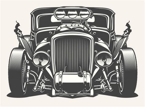 Hot Rod Car Clip Art, Vector Images & Illustrations - iStock