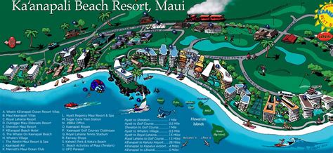 Map Layout Kaanapali Beach Resort