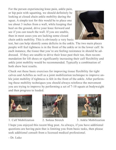 ANKLE MOBILITY FOR SQUATTING - RecoverRx