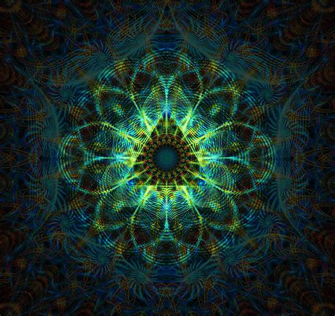 Abstract Sacred geometry fractal Digital Art by Sasha Kazemi | Fine Art ...