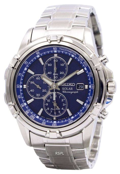 Seiko Chronograph Solar Alarm SSC141P1 SSC141P SSC141 Mens Watch