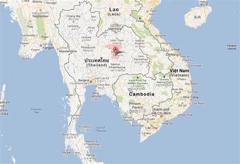 Khon Kaen Map and Khon Kaen Satellite Image