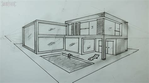 Easy Modern House Sketches