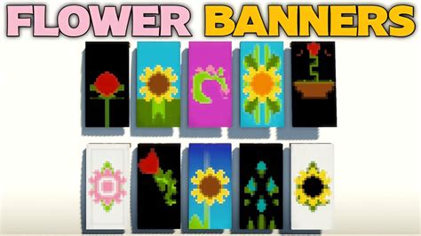 How To Make A Grey Flower Banner In Minecraft | Best Flower Site