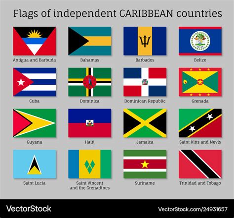 Printable Caribbean Flags