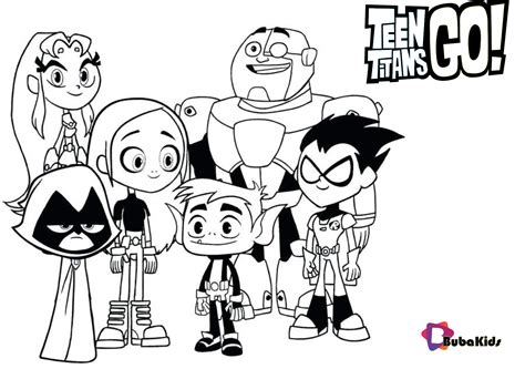 Teen Titans Go Coloring Pages