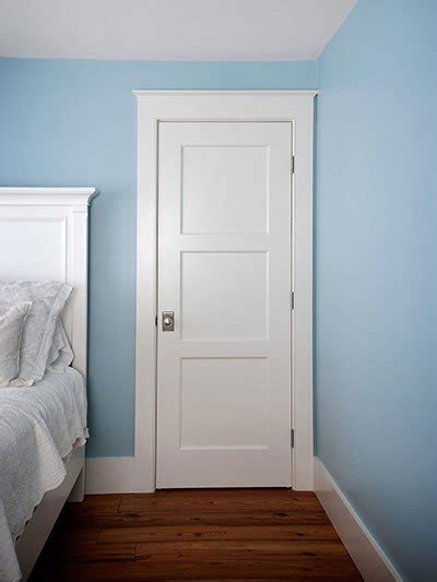 Shaker 3-Panel Wood Solid Core White MDF Single Prehung Interior Door ...