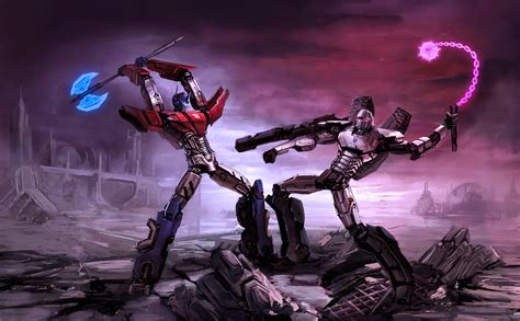 Optimus Prime vs Megatron: First battle by Naihaan on DeviantArt