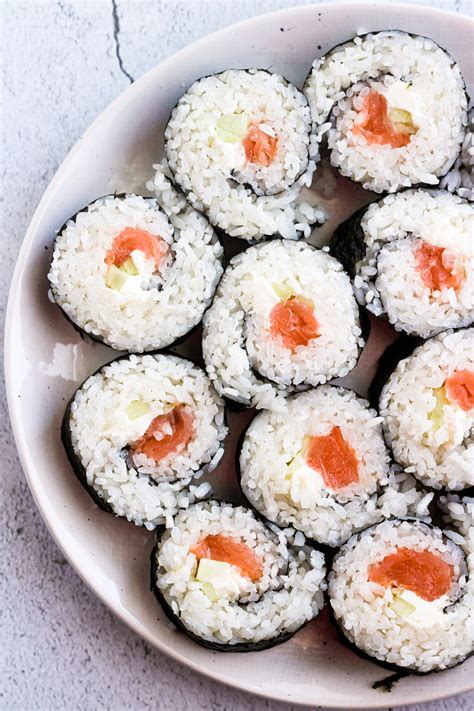 Homemade Philadelphia Sushi Roll - The Buttered Gnocchi