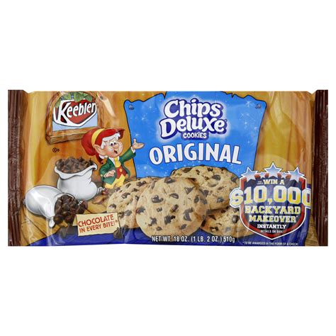 Keebler Chips Deluxe Cookies, Original, 18 oz (1 lb 2 oz) 510 g