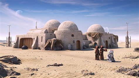 HD wallpaper: Star Wars, Building, Desert, Jawa (Start Wars), Robot ...