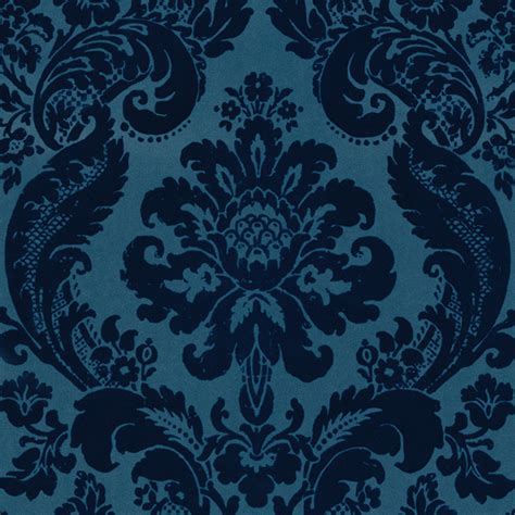 2763-87310 - Damask Blue Shadow - by A-Street Prints