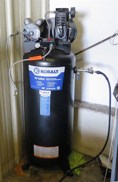 Kobalt 60 Gallon Oil Lubricated Cast Iron Air Compressor - Oahu Auctions