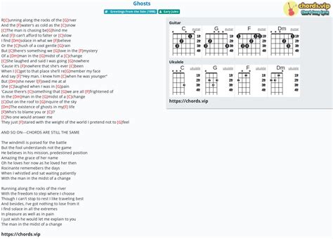 Chord: Ghosts - tab, song lyric, sheet, guitar, ukulele | chords.vip