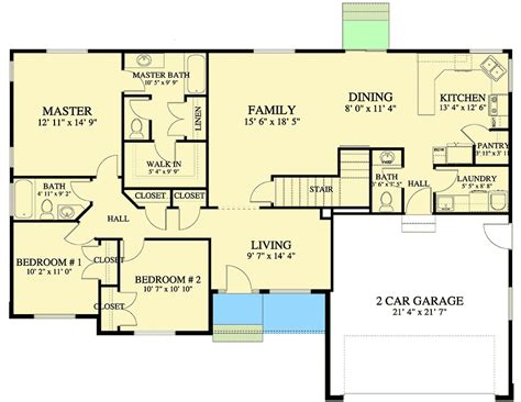 Ranch Style Home Floor Plans With Basement - Ranch House Plans ...