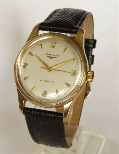 Gents 1950s 9ct Gold Longines Wrist Watch