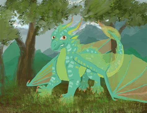 Leafwing dragonet I drew, also just testing out some new brushes in ...