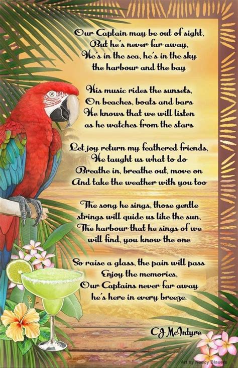 a red parrot sitting on top of a palm tree next to a glass with a drink