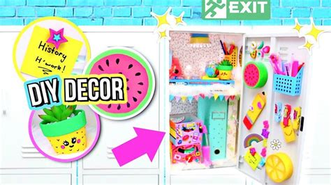 DIY Locker Decorations! DECORATING MY LOCKER! How To Locker ...