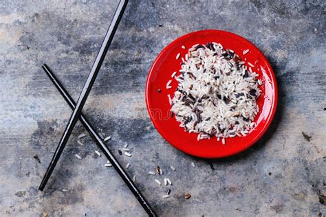 Rice with chopsticks stock photo. Image of chopstick - 51448414