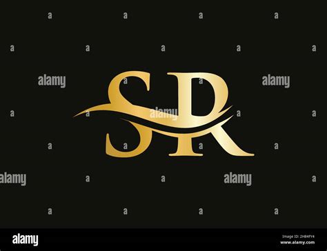 Modern SR logotype for luxury branding. Initial SR letter business logo ...