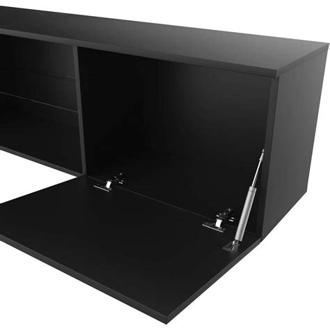 Advwin TV Entertainment Unit LED Storage Cabinet Drawers Wooden ...