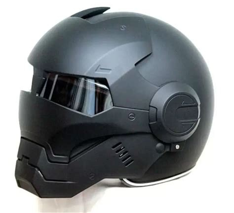 2016 Top hot Black MASEI IRONMAN Iron Man helmet motorcycle helmet half ...