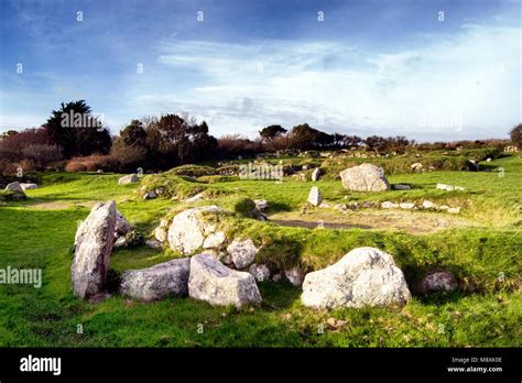 Carn Euny Ancient Village, West Cornwall Stock Photo - Alamy