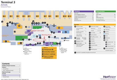 Airport map, Heathrow, Heathrow airport