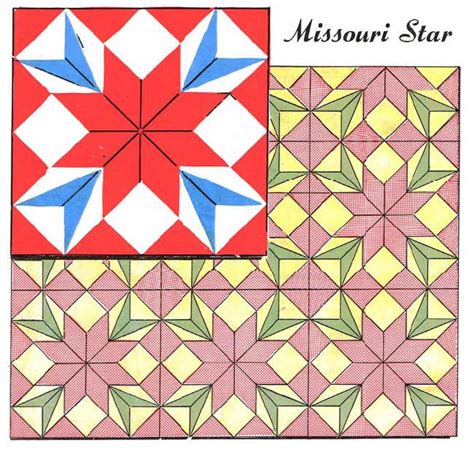 Missouri Star Quilt Block - Free Vintage Quilt Patterns